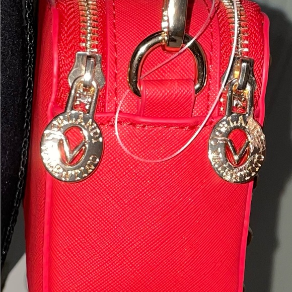 Valentino Orlandi Red Double Zip Camera Crossbody Bag - Picture 6 of 13